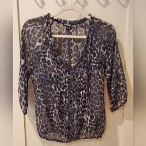 Women's Express Sheer Top with Tie